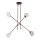 Argon 1842 - Luster na tyči ABSOS 4xE14/7W/230V alabaster hnedá