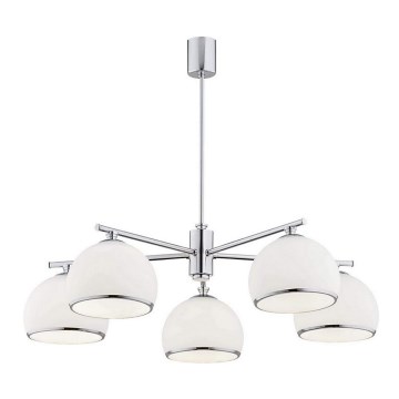 Argon 2087 - Luster na tyči MARBELLA 5xE27/15W/230V lesklý chróm