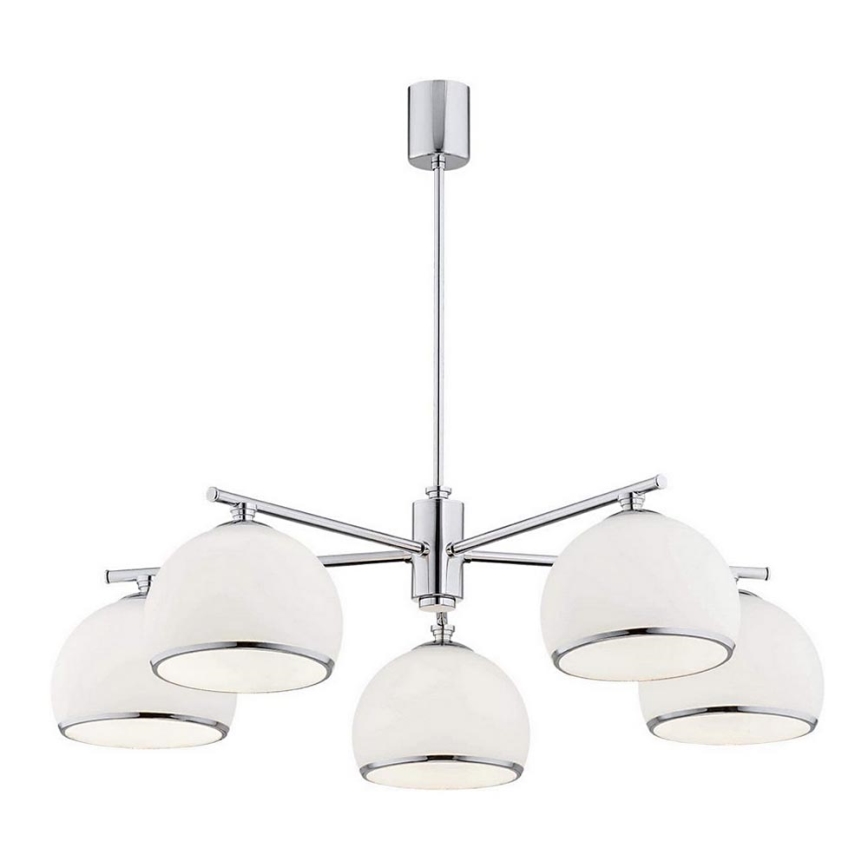 Argon 2087 - Luster na tyči MARBELLA 5xE27/15W/230V lesklý chróm