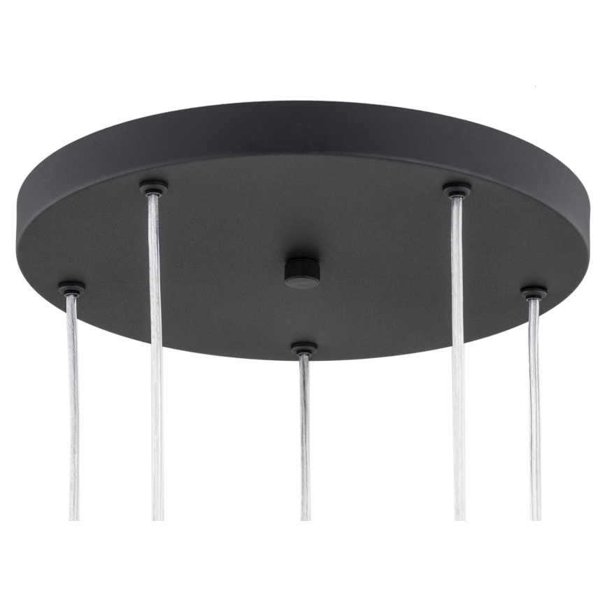 Argon 2103 - Luster na lanku HOLLYWOOD 5xE14/7W/230V čierna