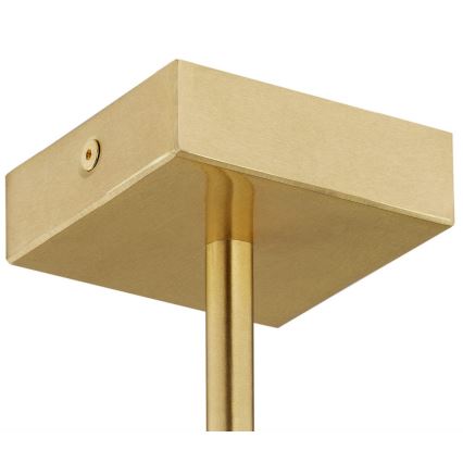 Argon 2132 - Luster na tyči ABBANO 5xE14/7W/230V mosadz/biela