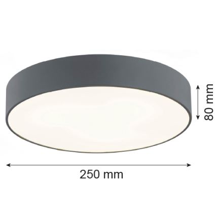 Argon 3080 - Stropné svietidlo DARLING 2xE27/15W/230V pr. 25 cm šedá