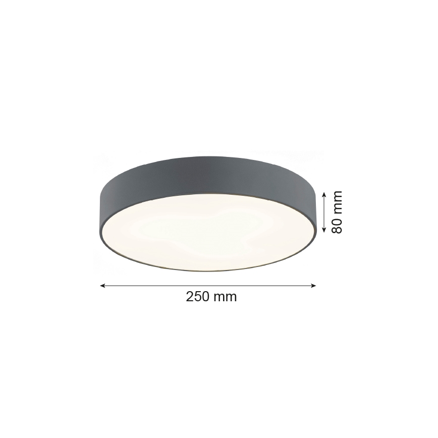 Argon 3080 - Stropné svietidlo DARLING 2xE27/15W/230V pr. 25 cm šedá