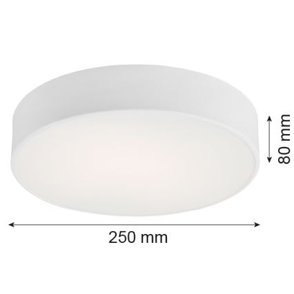 Argon 3082 - Stropné svietidlo DARLING 2xE27/15W/230V pr. 25 cm biela