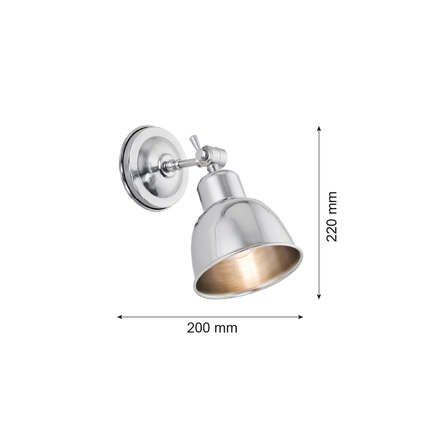 Argon 3172 - Nástenné svietidlo EUFRAT 1xE27/60W/230V