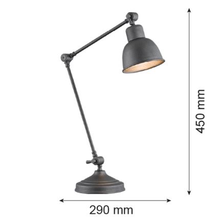 Argon 3195 - Stolná lampa EUFRAT 1xE27/15W/230V