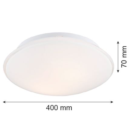Argon 3224 - Stropné svietidlo GIN 3xE27/15W/230V biela
