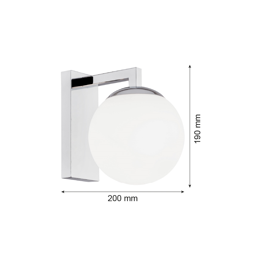 Argon 3735 - Nástenná lampa ASPEN 1xE27/15W/230V lesklý chróm