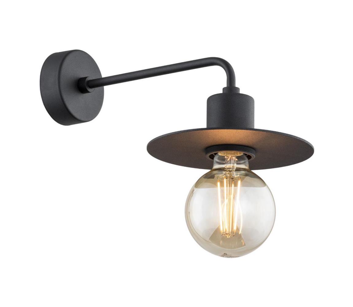 Argon Argon 3879 - Nástenná lampa CORSO 1xE27/15W/230V čierna