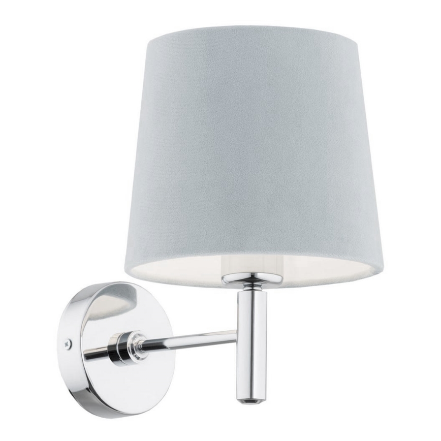 Argon 3910 - Nástenná lampa BOLZANO 1xE27/15W/230V modrá/lesklý chróm