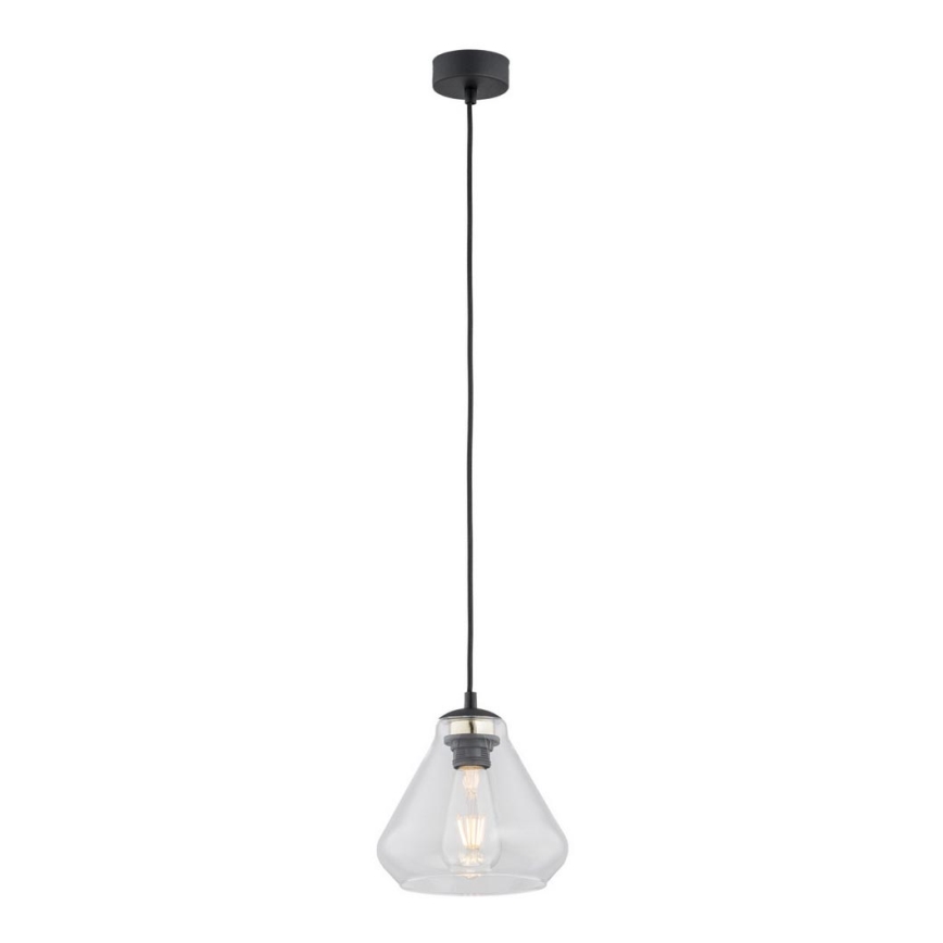 Argon 4047 - Luster na lanku DECORATO 1xE27/15W/230V čierna