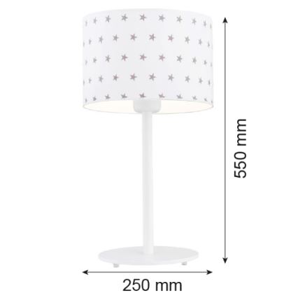 Argon 4125 - Stolná lampa MAGIC 1xE27/15W/230V biela