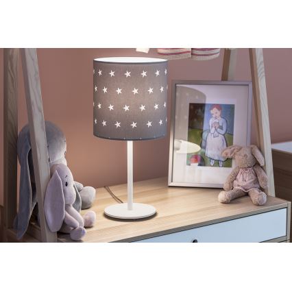 Argon 4126 - Stolná lampa MAGIC 1xE27/15W/230V šedá/biela