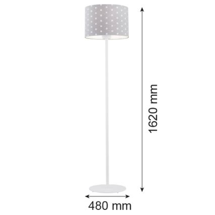 Argon 4130 - Stojacia lampa MAGIC 1xE27/15W/230V šedá/biela