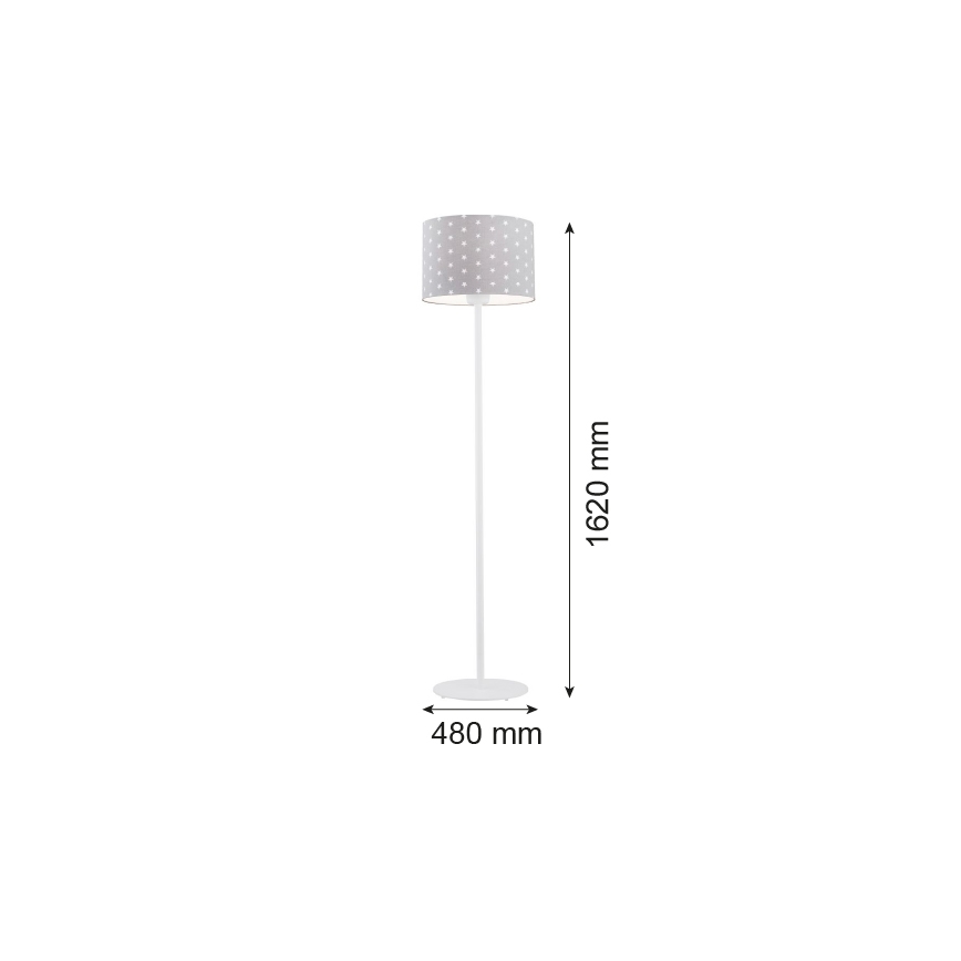 Argon 4130 - Stojacia lampa MAGIC 1xE27/15W/230V šedá/biela
