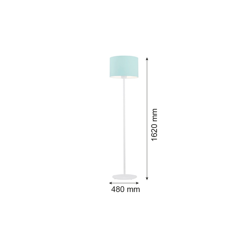 Argon 4131 - Stojacia lampa MAGIC 1xE27/15W/230V tyrkysová/biela