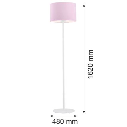 Argon 4132 - Stojacia lampa MAGIC 1xE27/15W/230V ružová/biela
