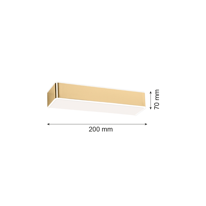 Argon 4147 - Nástenné svietidlo RODAN 1xE27/15W/230V zlatá