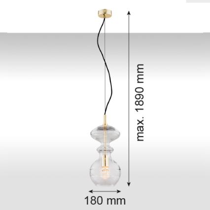 Argon 4203 - Luster na lanku BILBAO 1xE27/15W/230V