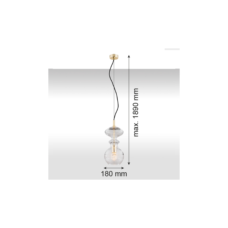 Argon 4203 - Luster na lanku BILBAO 1xE27/15W/230V