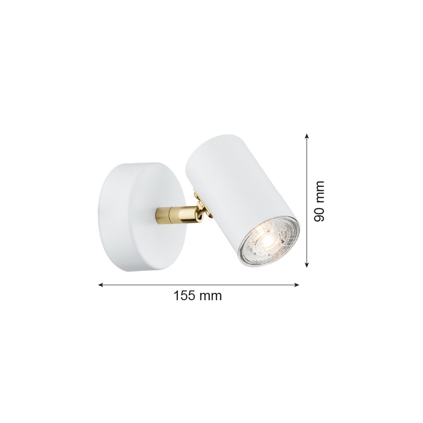 Argon 4209 - Stropné bodové svietidlo LAGOS 1xGU10/5W/230V biela/zlatá