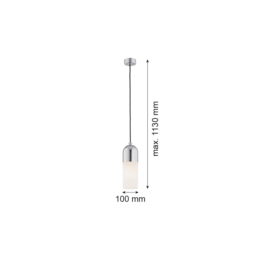 Argon 4211 - Luster na lanku BURGOS 1xE27/15W/230V lesklý chróm