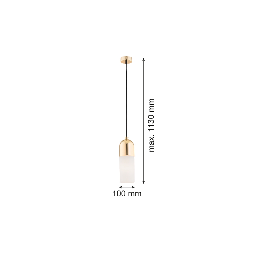 Argon 4212 - Luster na lanku BURGOS 1xE27/15W/230V mosadz
