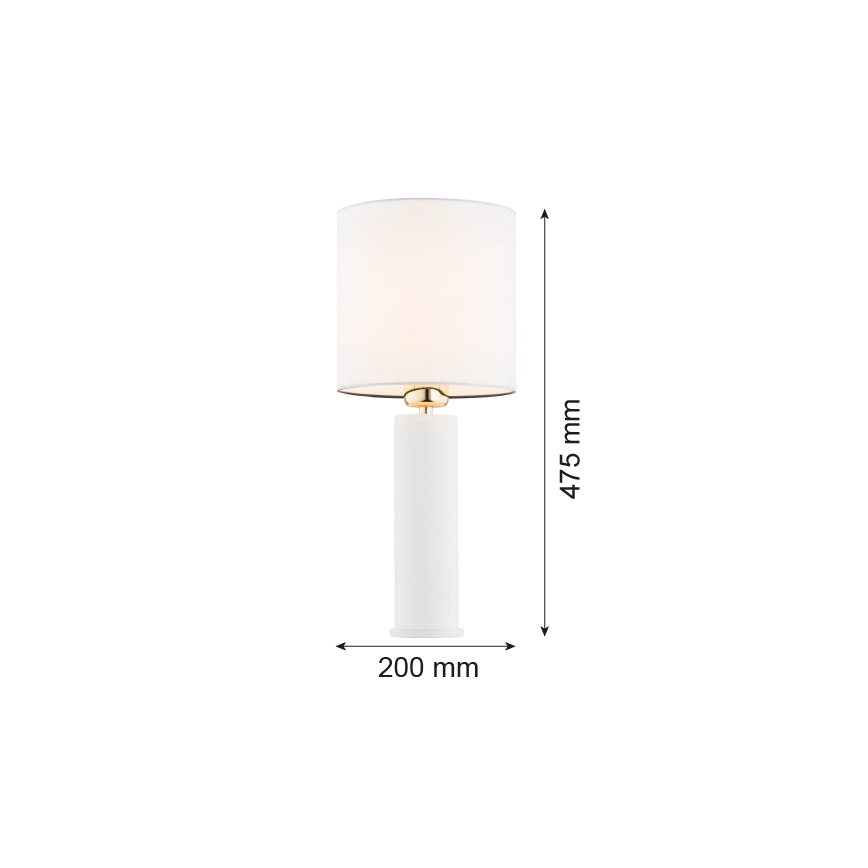 Argon 4231 - Stolná lampa ALMADA 1xE27/15W/230V biela