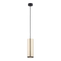 Argon 4246 - Luster na lanku LINEA 1xE27/15W/230V mosadz/čierna