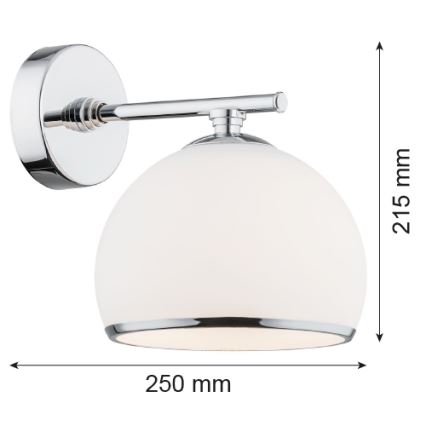 Argon 4254 - Nástenné svietidlo MARBELLA 1xE27/15W/230V lesklý chróm