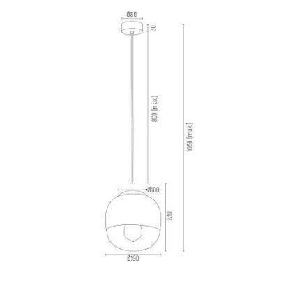 Argon 4676 - Luster na lanku BALTIMORE 1xE27/15W/230V lesklý chróm