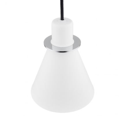 Argon 4681 - Luster na lanku BEVERLY 1xE27/15W/230V biela/lesklý chróm