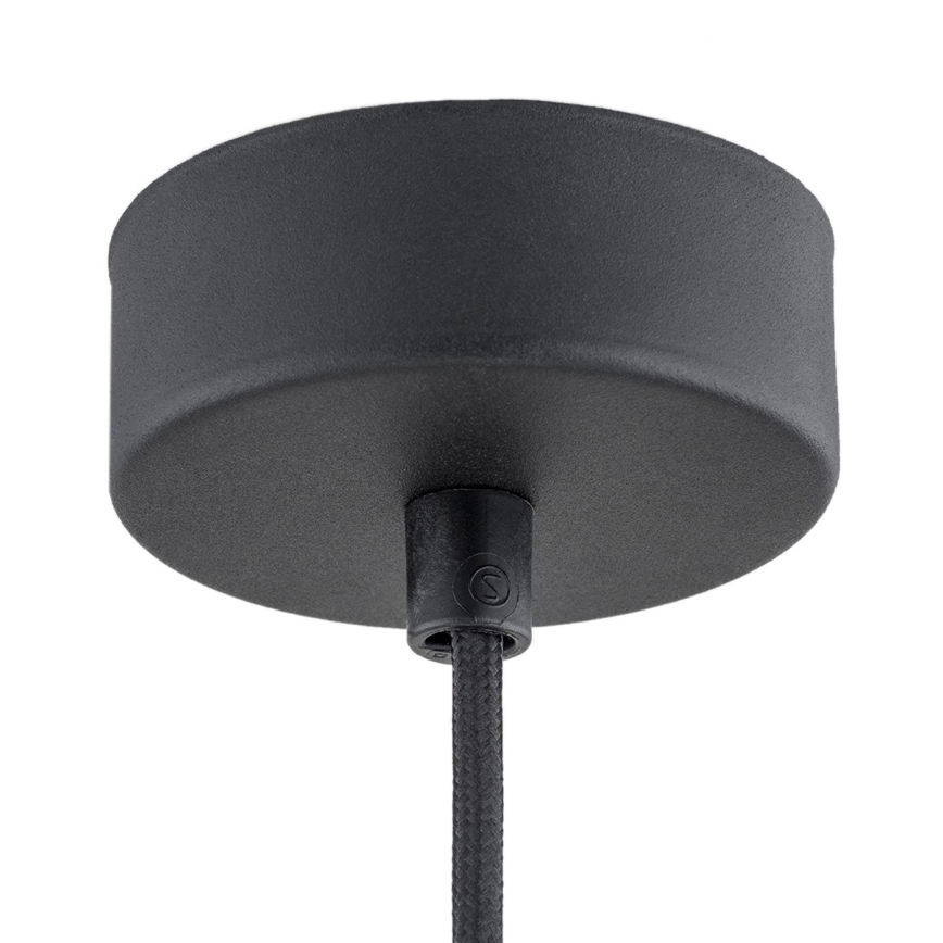 Argon 4688 - Luster na lanku BEVERLY 1xE27/15W/230V čierna/lesklý chróm