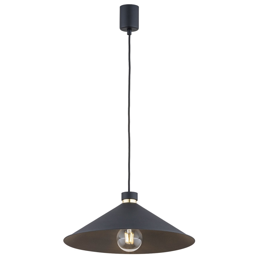 Argon 4695 - Luster na lanku NASHVILLE 1xE27/15W/230V čierna