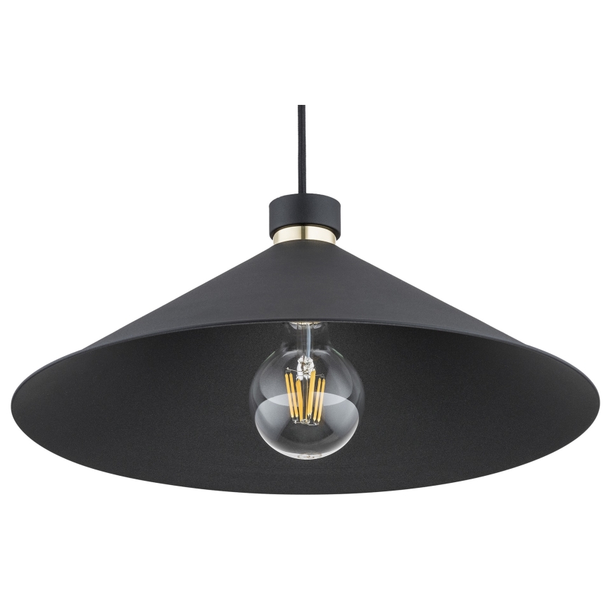 Argon 4695 - Luster na lanku NASHVILLE 1xE27/15W/230V čierna