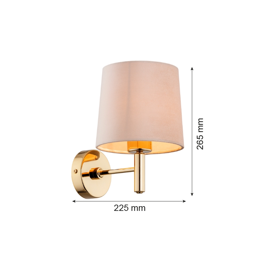 Argon 4727 - Nástenné svietidlo PONTE 1xE27/15W/230V
