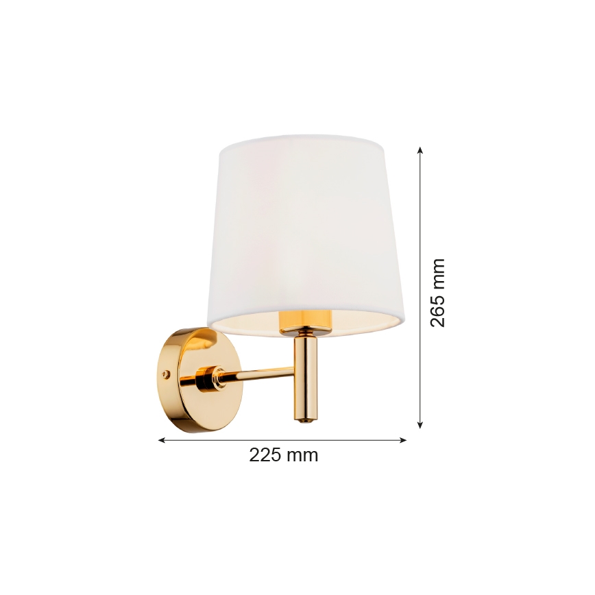 Argon 4728 - Nástenné svietidlo PONTE 1xE27/15W/230V