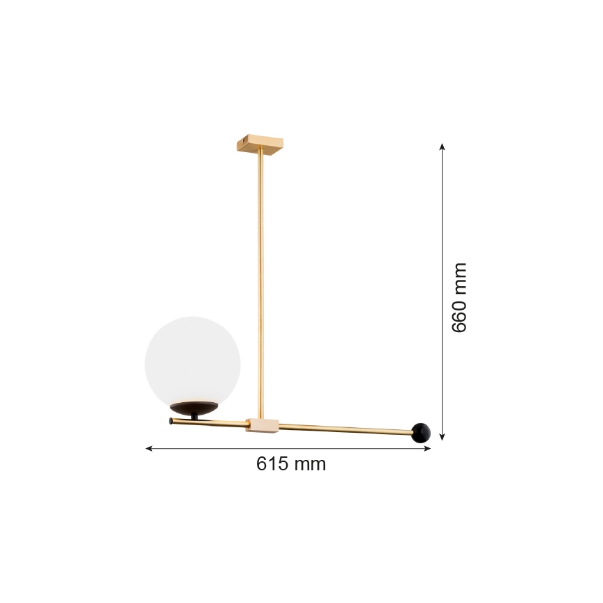 Argon 4738 - Luster na tyči MEGAN 1xE14/7W/230V