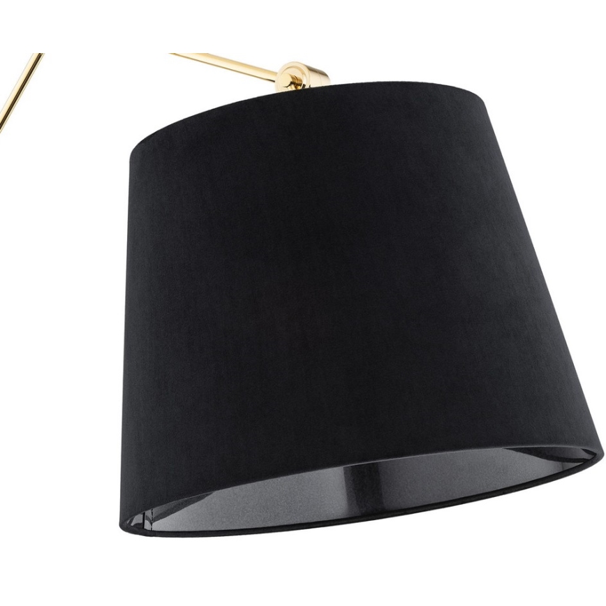 Argon 4898 - Nástenná lampa ZAKYNTOS PLUS 1xE27/15W/230V čierna/zlatá