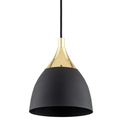 Argon 4905 - Luster na lanku MURANO 1xE27/15W/230V čierna/zlatá