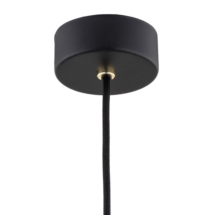 Argon 4905 - Luster na lanku MURANO 1xE27/15W/230V čierna/zlatá