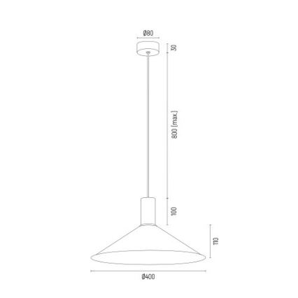 Argon 4911 - Luster na lanku MINORI 1xE27/15W/230V biela/zlatá