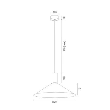 Argon 4913 - Luster na lanku MINORI 1xE27/15W/230V zelená/zlatá