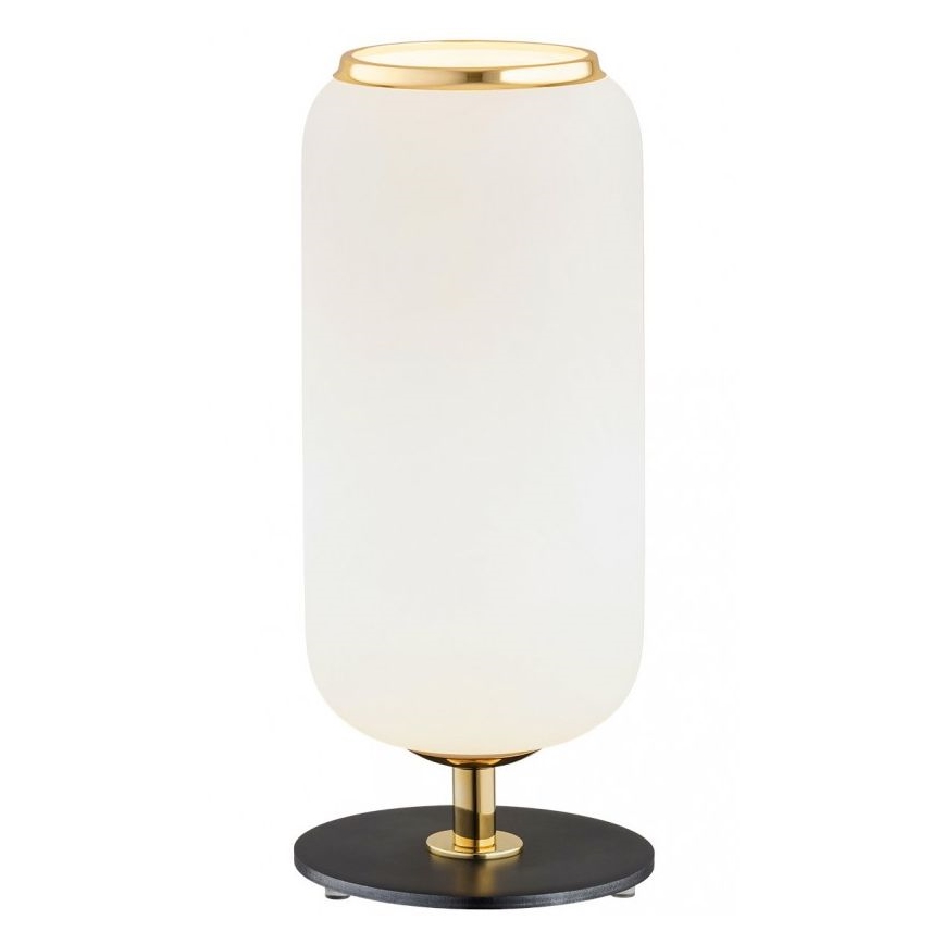 Argon 4994 - Stolná lampa VALIANO 1xE27/15W/230V čierna/biela/zlatá