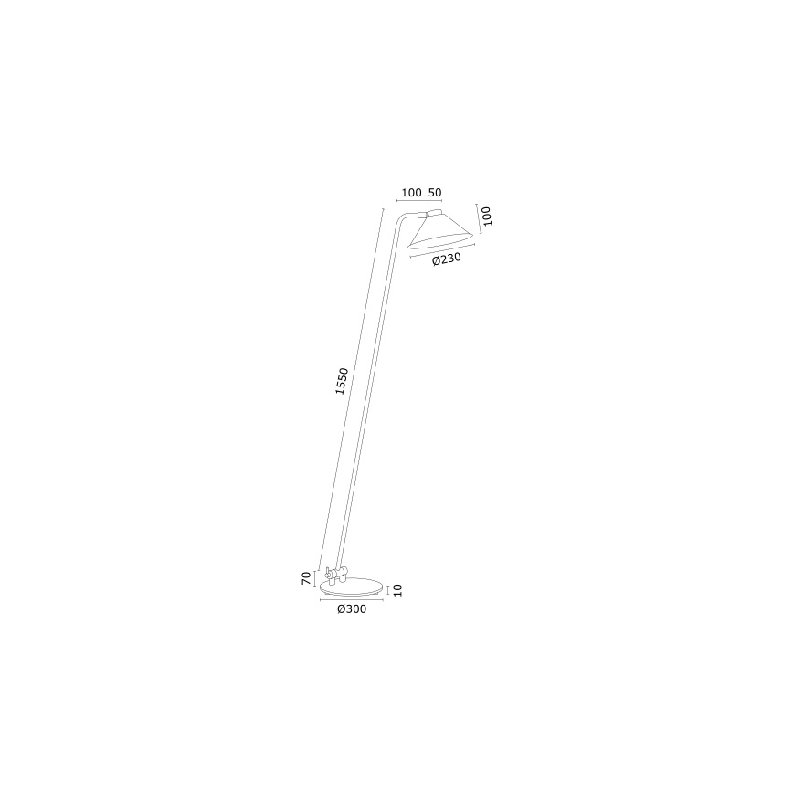 Argon 4997 - Stojacia lampa GABIAN 1xE27/15W/230V biela