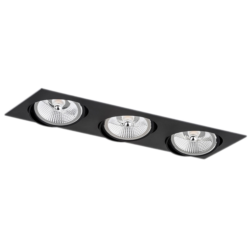 Argon 6116 - Podhľadové svietidlo OLIMP 3xGU10-AR111/12W/230V čierna