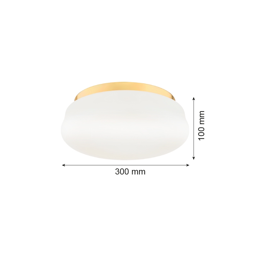 Argon 6142 - Stropné svietidlo OMBRA 3xE27/15W/230V zlatá/biela