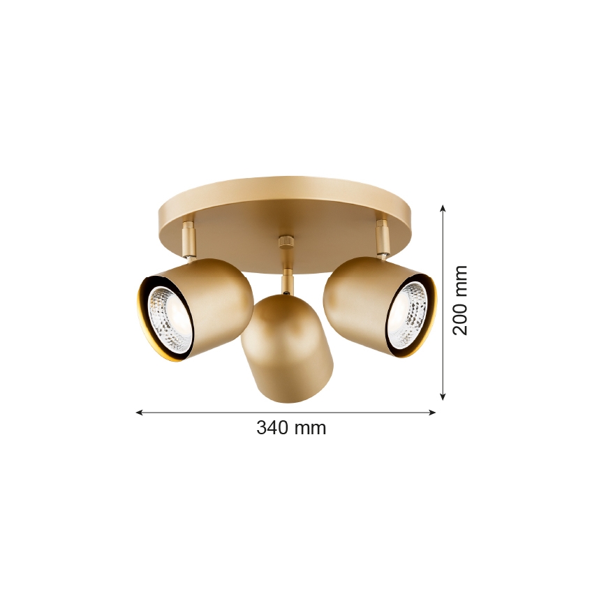 Argon 6249 - Bodové svietidlo ISOLA 3xGU10/5W/230V