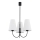 Argon 6268 - Luster na tyči SAFIANO 3xE27/15W/230V čierna