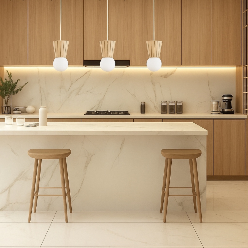 Argon 6357 - Kúpeľňový luster na lanku VOLANTE 3xG9/6W/230V IP44 béžový